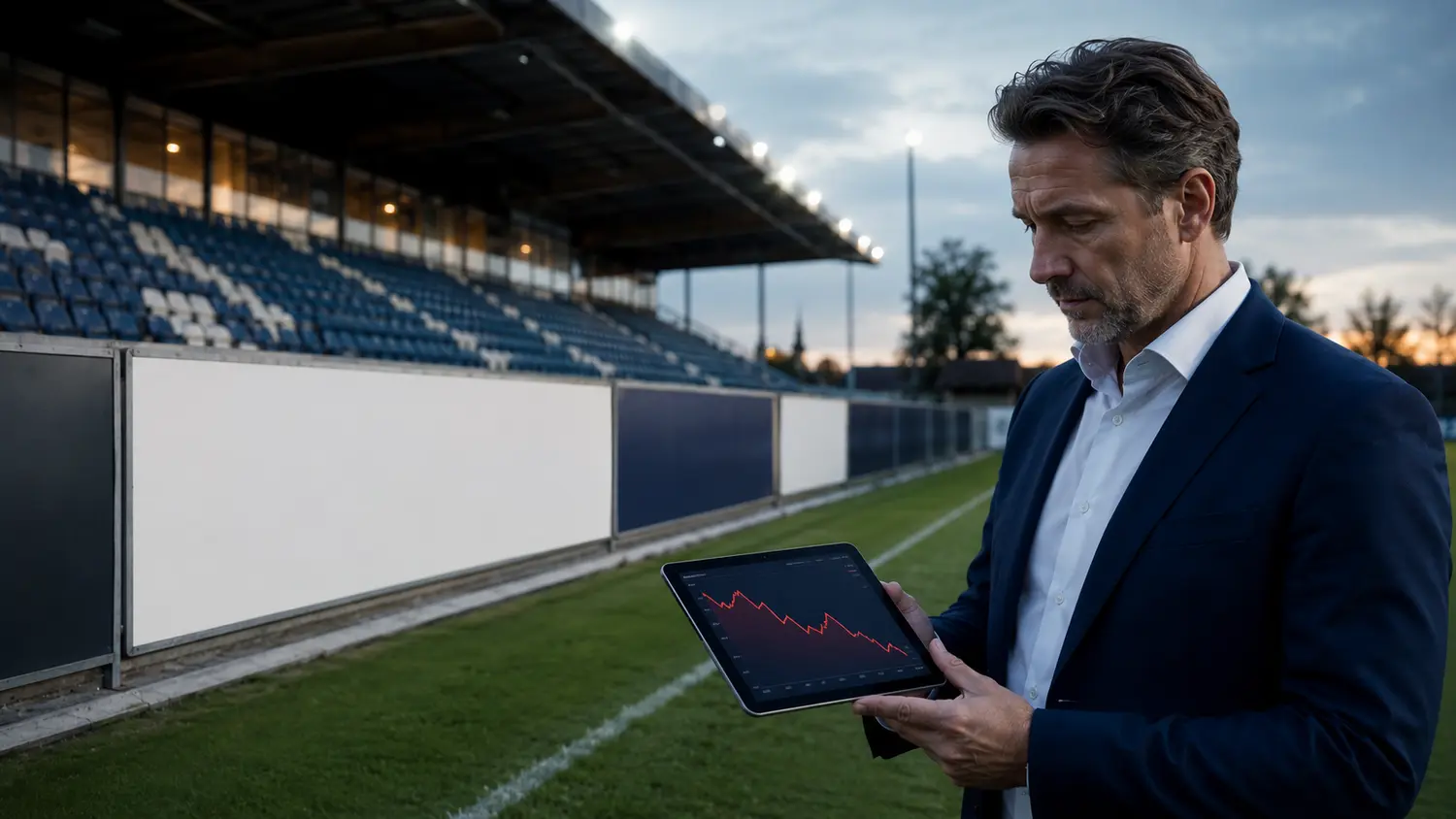 Vereinsentscheider prüft die wirtschaftliche Entwicklung am Spielfeldrand